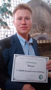 Christian Kames wins the 2016 QSM Reconstrcution Challenge
